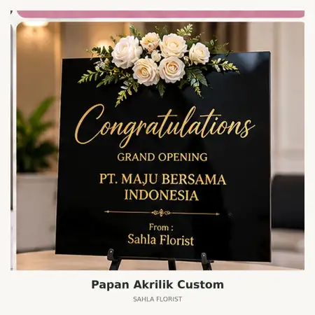 Papan Bunga Akrilik Pulo Gadung